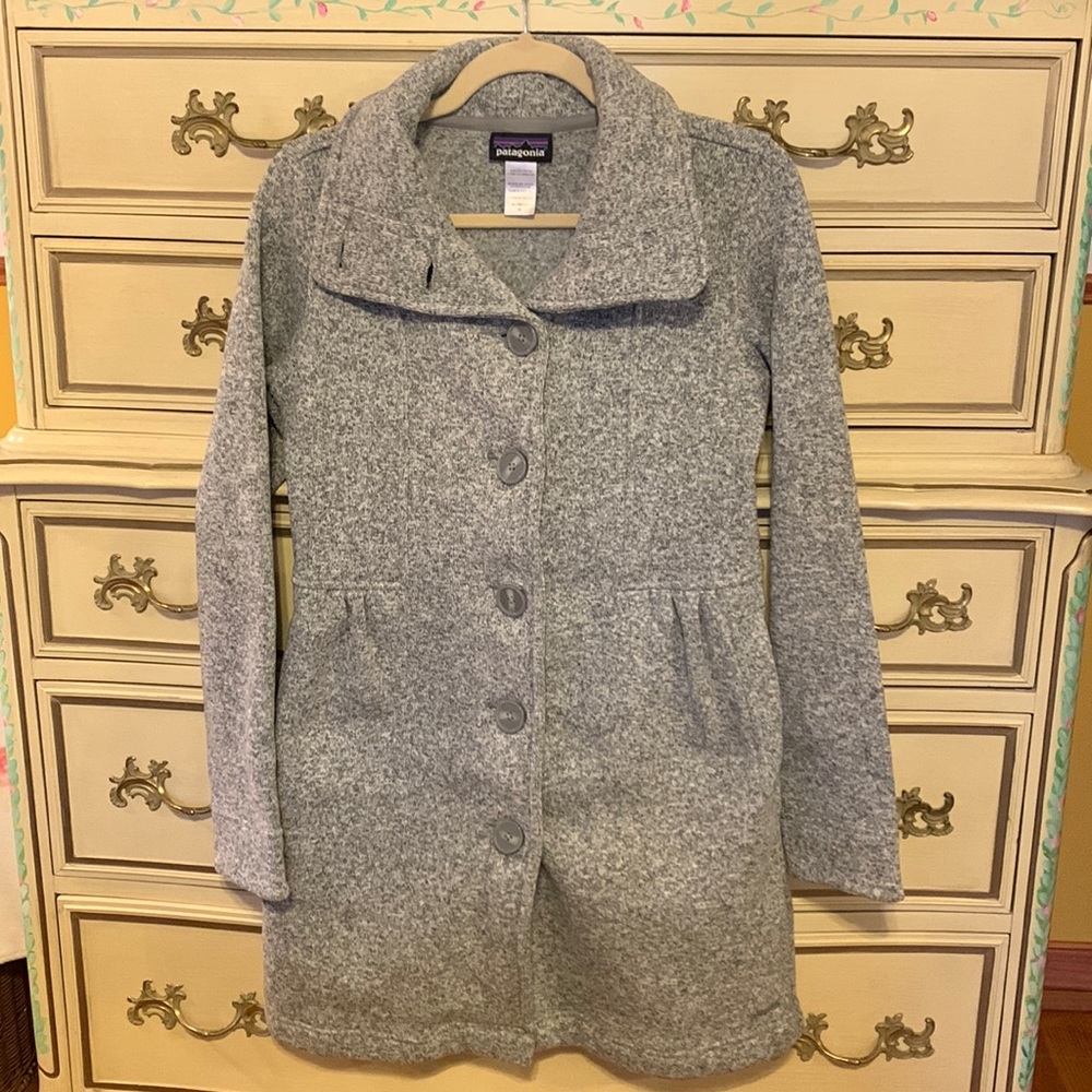 Patagonia fleece coat jacket